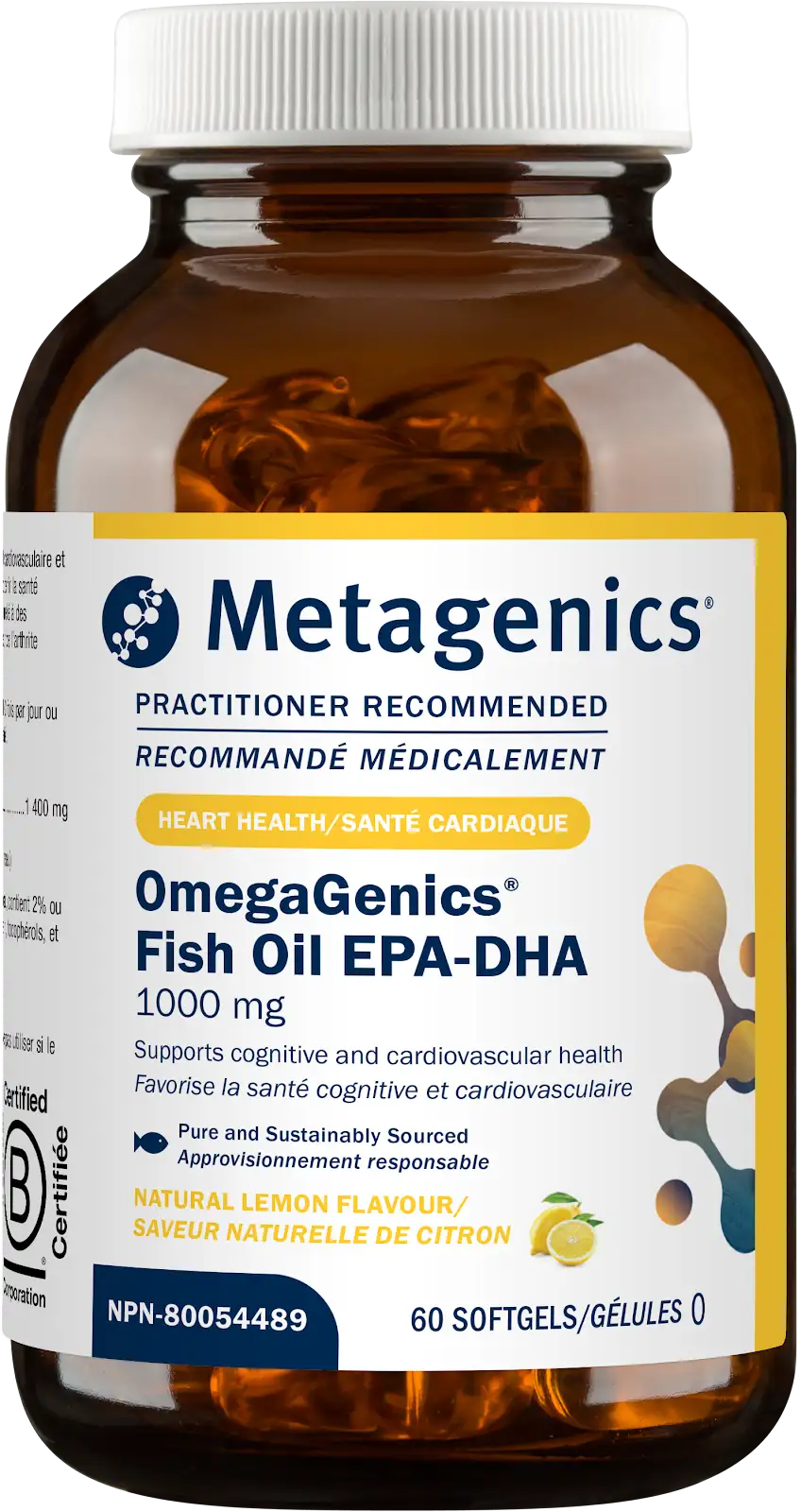Metagenics OmegaGenics Fish Oil EPA-DHA 1000 mg 60 SG   60Capsules