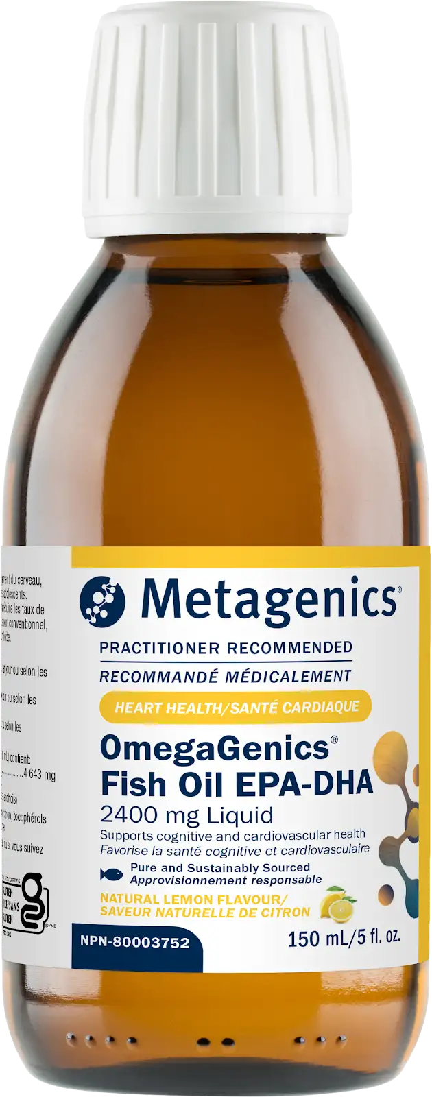 Metagenics OmegaGenics Fish Oil EPA-DHA 2400 mg liquid (30 servings)   30Count
