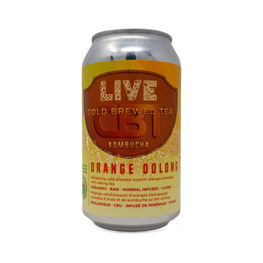 LIVE KOMBUCHA - Orange Oolong, Organic (can)    355ml