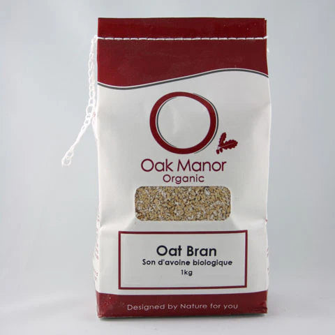 OAK MANOR GRAINS & CEREALS - Oat Bran, Organic (vegan)    10kg