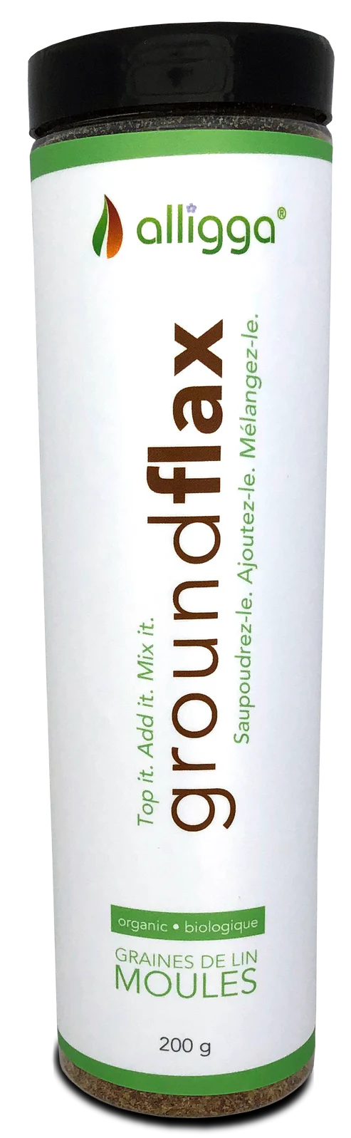 ALLIGGA   Ground/Milled Flaxseeds Organic 200g