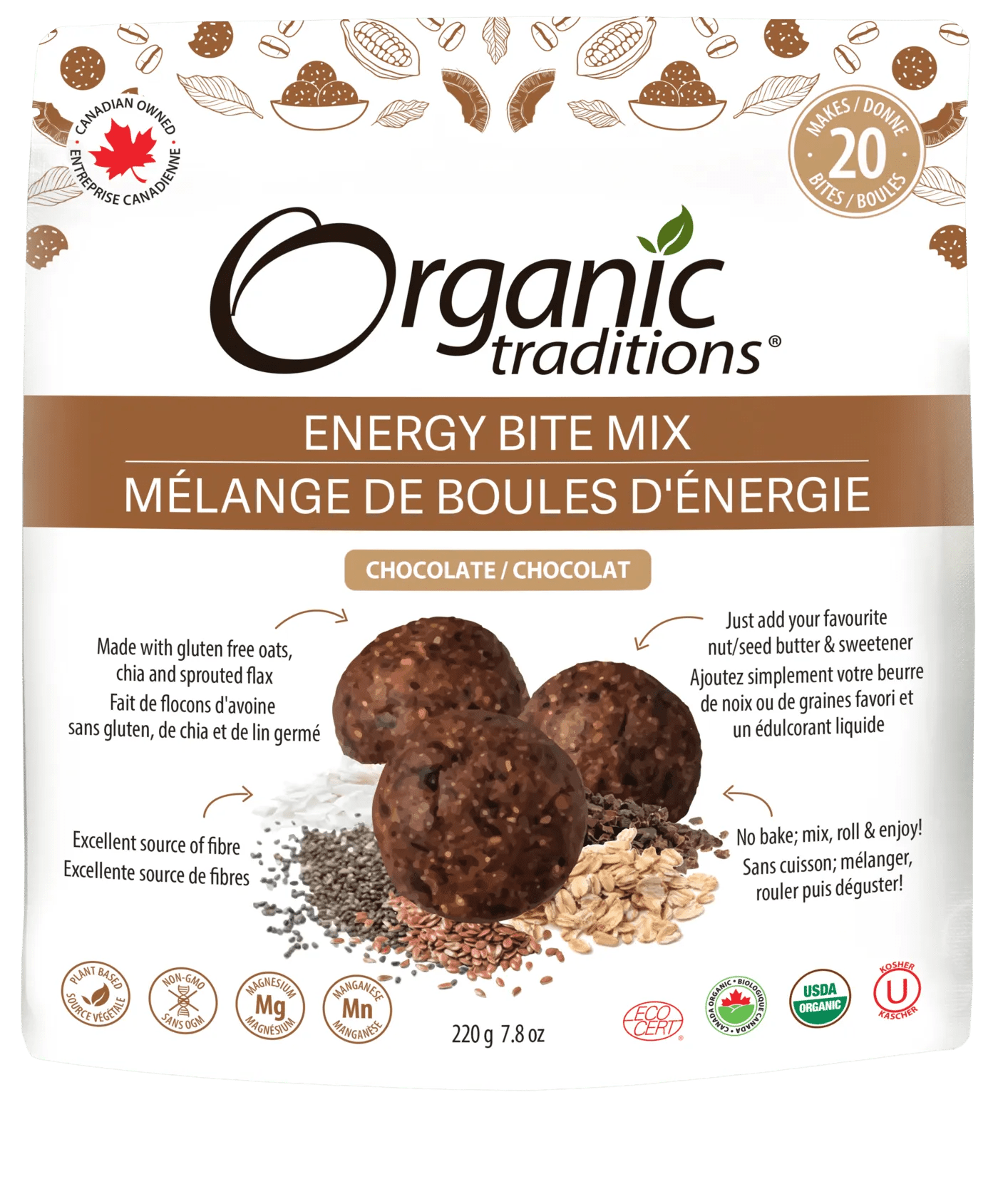 Advantage health    Energy Bite Mix - Chocolate   220g