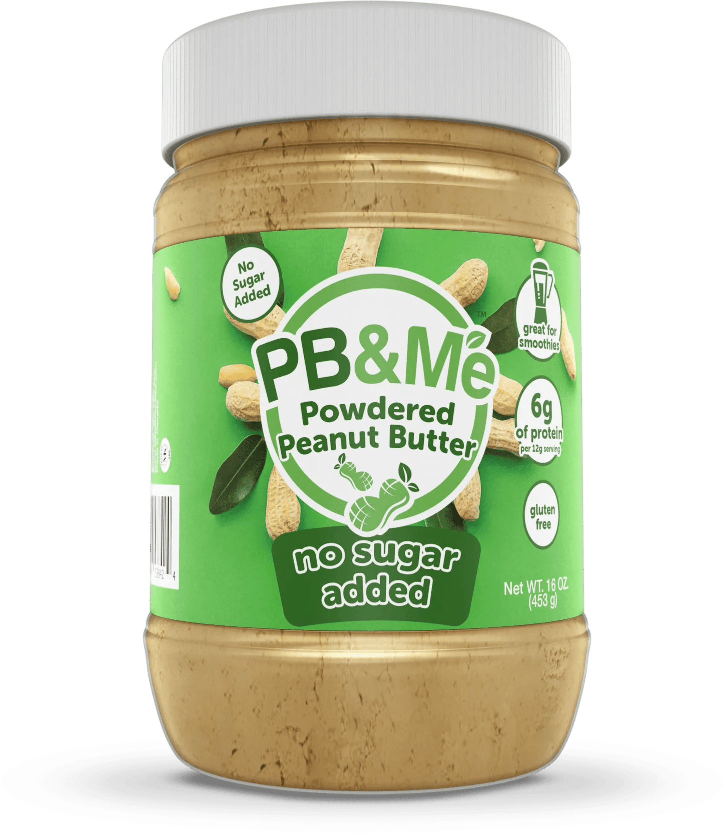 Pb & Me   Org.Powdered Peanut Butter   Org No Sugar Added Powdered Peanut Butter453G