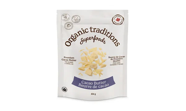 Advantage health  Organic Traditions   Cacao Butter   454g