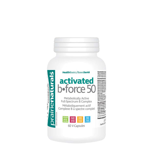 PrairieNaturals   Activated B Force Metabolically Active Full-Spectrum B Complex   60 Capsules