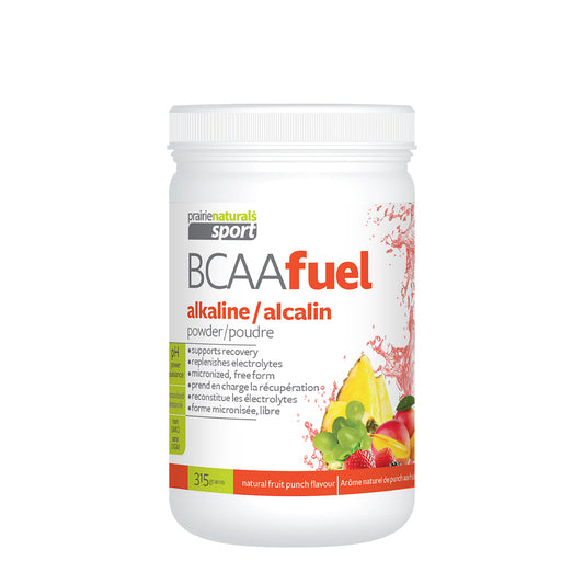 PrairieNaturals   BCAA Fuel pH-Balanced Branch-Chain Amino Acids - Fruit Punch   315g