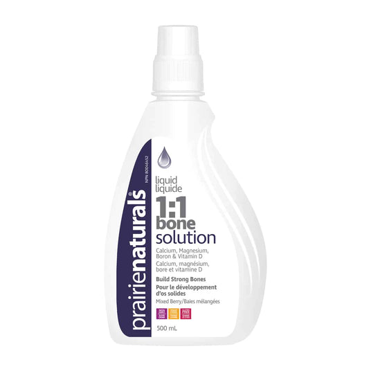 PrairieNaturals   Liquid Ionic Bone Solution 1:1 Calcium, Magnesium, Boron, & Vitamin D   500mL