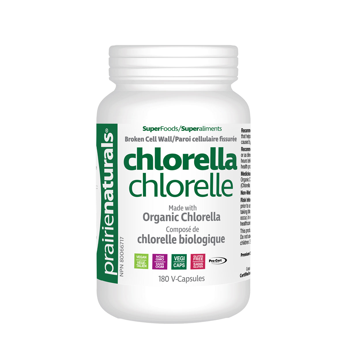 Organic Chlorella - 180 V-Caps