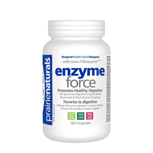 PrairieNaturals   Enzyme-Force Full Spectrum Plant Enzyme with FibraZyme   120 V-Caps