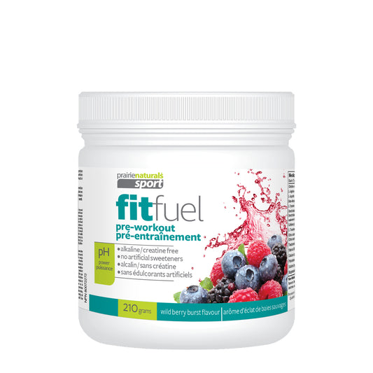 Fit Fuel Alkalinized Pre-Workout - Wild Berry Burst  210g