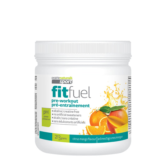 Fit Fuel Alkalinized Pre-Workout - Citrus Mango  213g