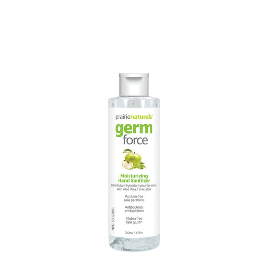 Prairie Naturals Germ force moisturizing hand sanitizer paraben free, 250 Milliliter