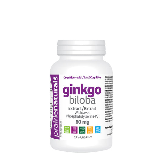 Ginkgo Biloba Extract 60mg with Phosphatidylserine  120 V-Caps