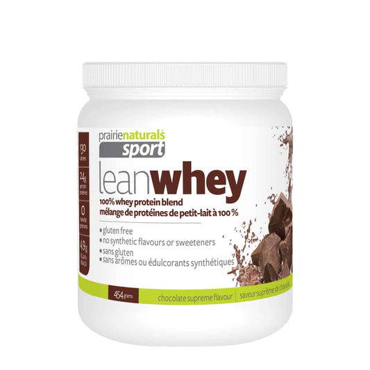 PrairieNaturals   Lean Whey Protein Concentrate Blend - Chocolate Supreme   454g