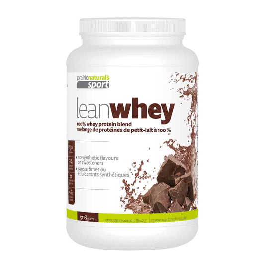 PrairieNaturals   Lean Whey Protein Concentrate Blend - Chocolate Supreme   908g