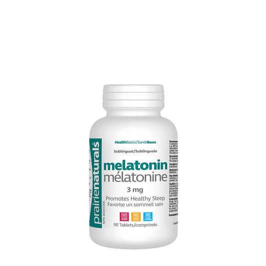 PrairieNaturals   Sublingual Melatonin 3mg   90 Tablets