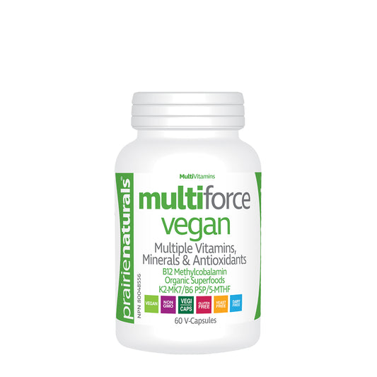 Multi-Force Vegan Vitamins, Minerals, & Greenfoods 60caps