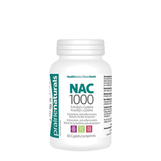 NAC 1000 N-Acetyl L-Cysteine  60 Caplets