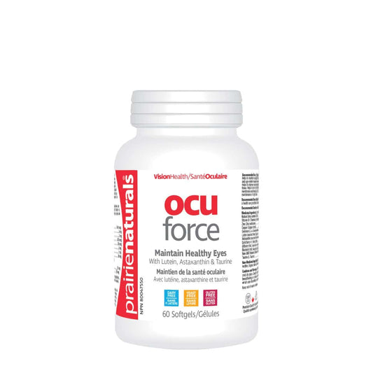 Ocu-Force Vision Support with Lutein, Astaxanthin,Taurine, C3G, Vitamins, & Minerals  60 Softgels