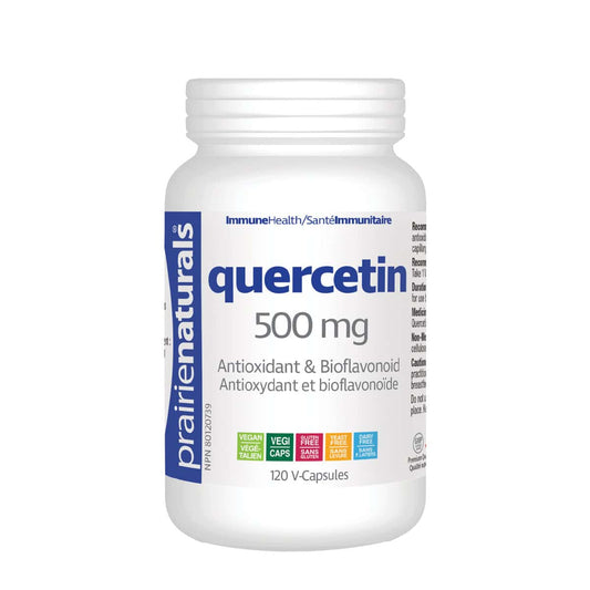 Prairie Naturals Quercetin 500mg Antioxidant & Bioflavonoid Capsule - 120 Count
