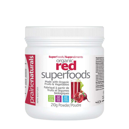 PrairieNaturals   Organic Red SuperFoods Blend with Organic Beet & Pomegranate   210g