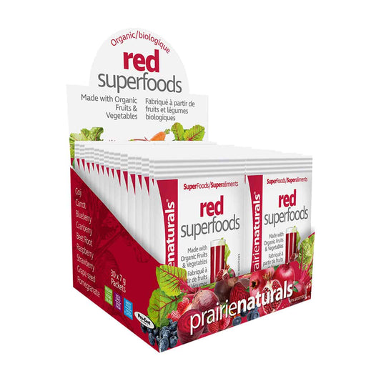 Prairie Naturals Organic red superfoods powder packets 30X7 Gram