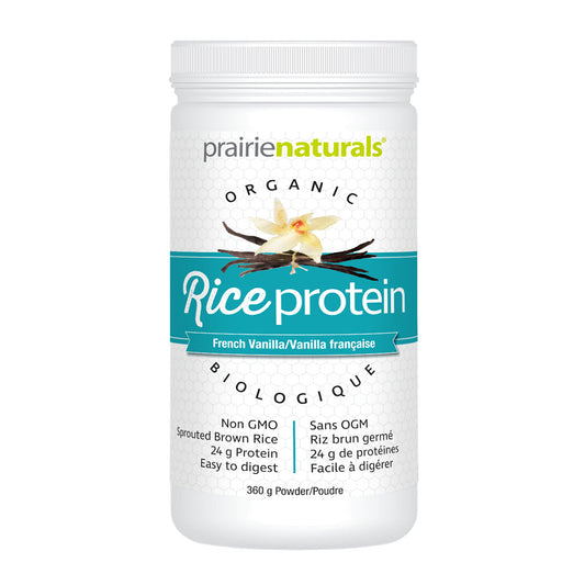 PrairieNaturals   Organic Sprouted Brown Rice Protein - French Vanilla   360g