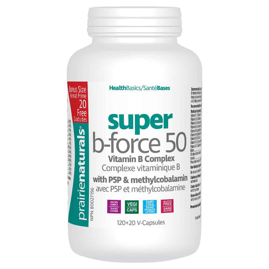 Super B-Force B Complex with P5P & Methylcobalamin  120 V-Caps + 20 FREE