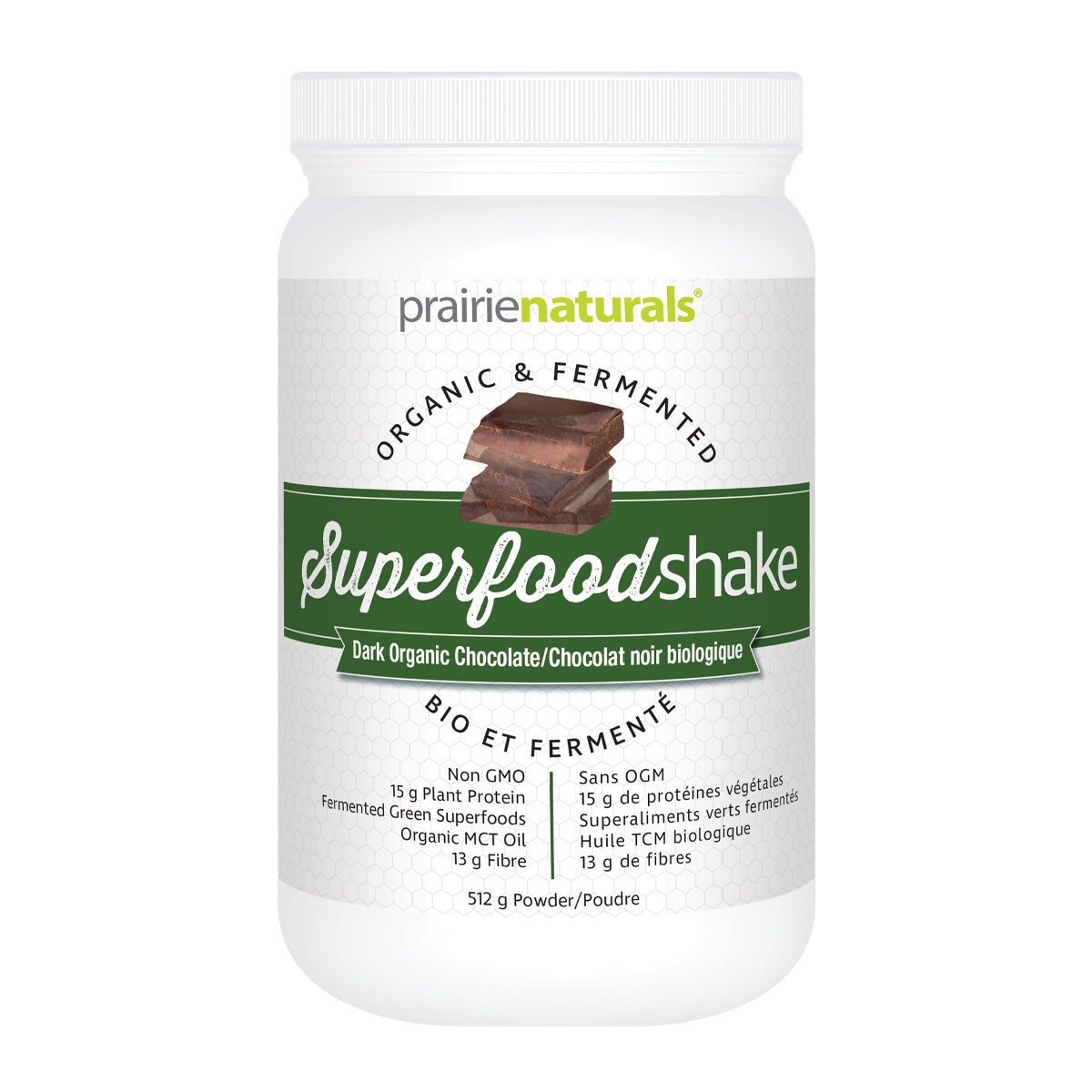 Fermented & Organic SuperFood Shake - Dark Chocolate  513g