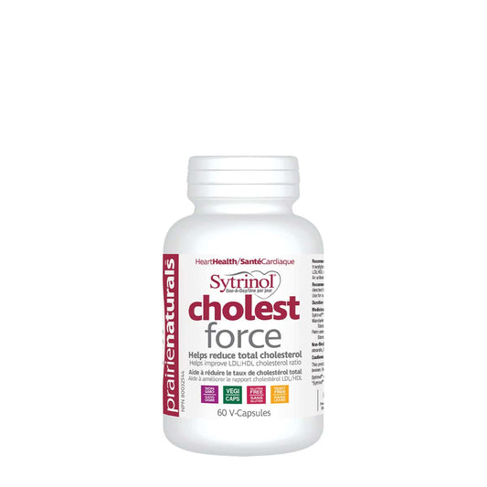 PrairieNaturals   Sytrinol® Cholest-Force One-A-Day Cholesterol Support   60 V-Caps