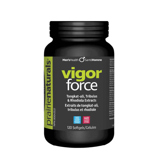 PrairieNaturals   Vigor-Force Libido & Endurance for Men   120 Softgels