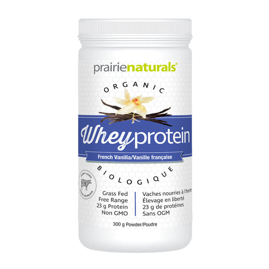 PrairieNaturals   Organic Grass-Fed Whey Protein - French Vanilla   300g