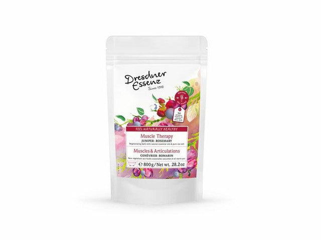 DRESDNER ESSENZ   BATH POWDER, MUSCLE THERAPY, JUNIPER/ROSEMARY,800g