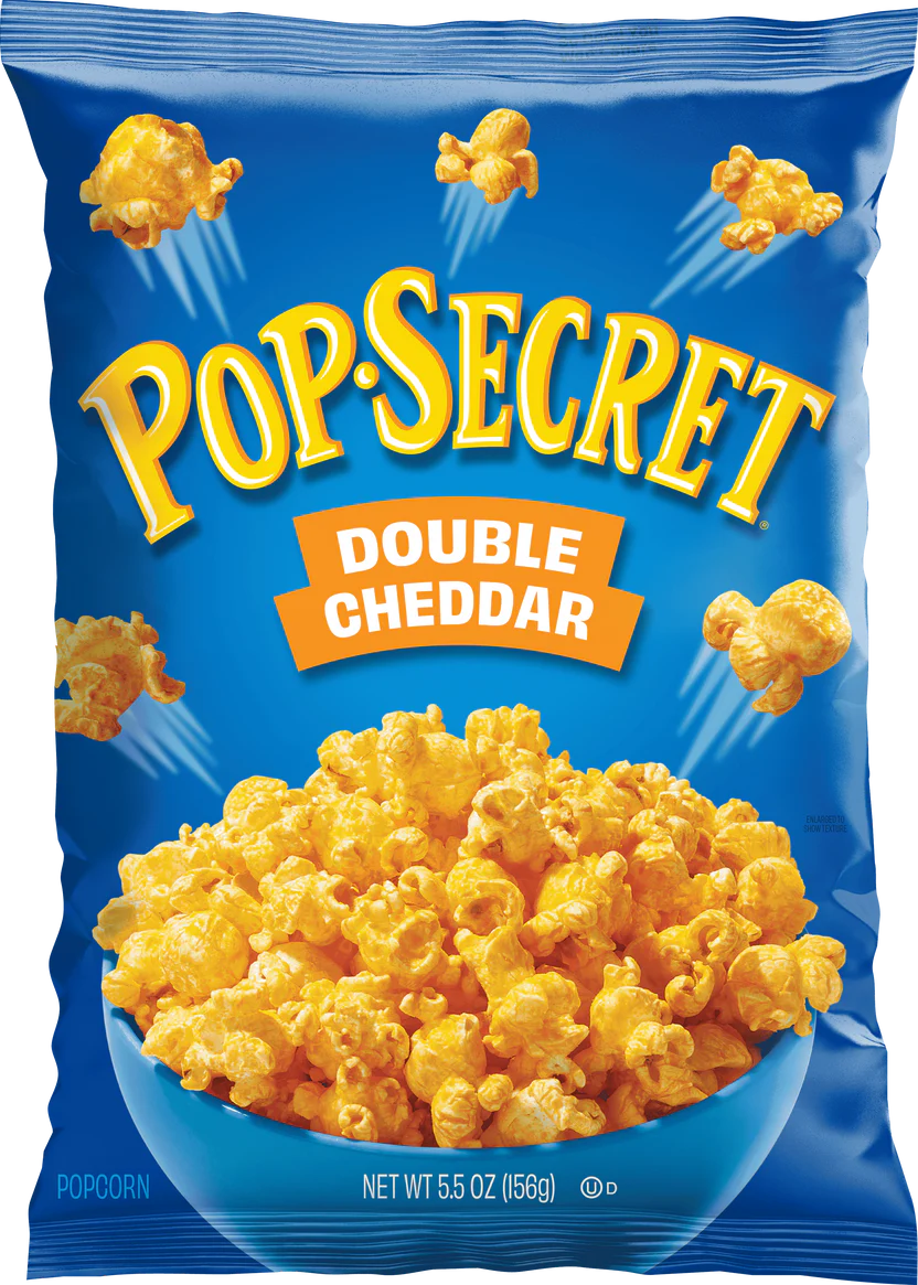 Pop Secret   Pop Secret RTE Popcorn Double Cheddar 156 g