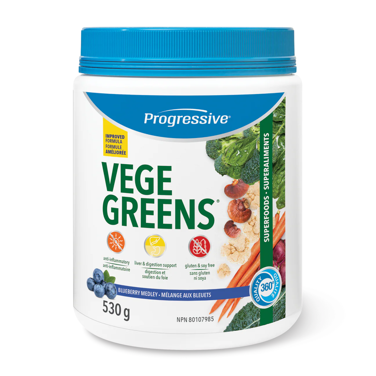 Progressive VegeGreens   530g Blueberry