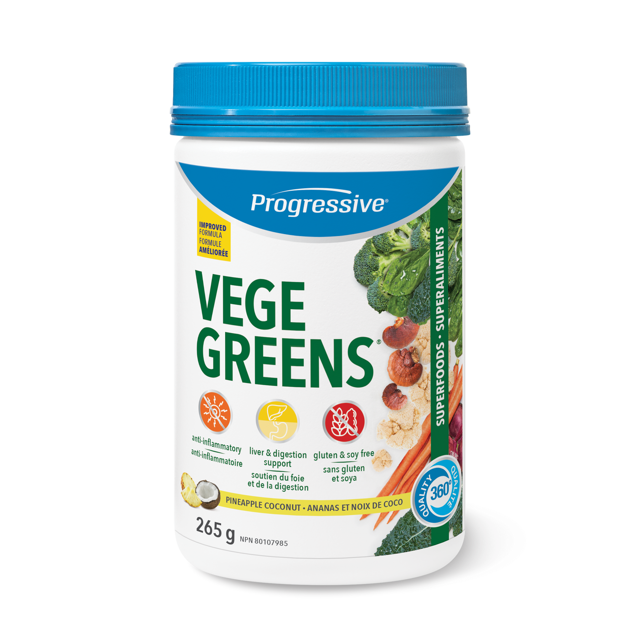 Progressive VegeGreens   265g Pineapple Coconut