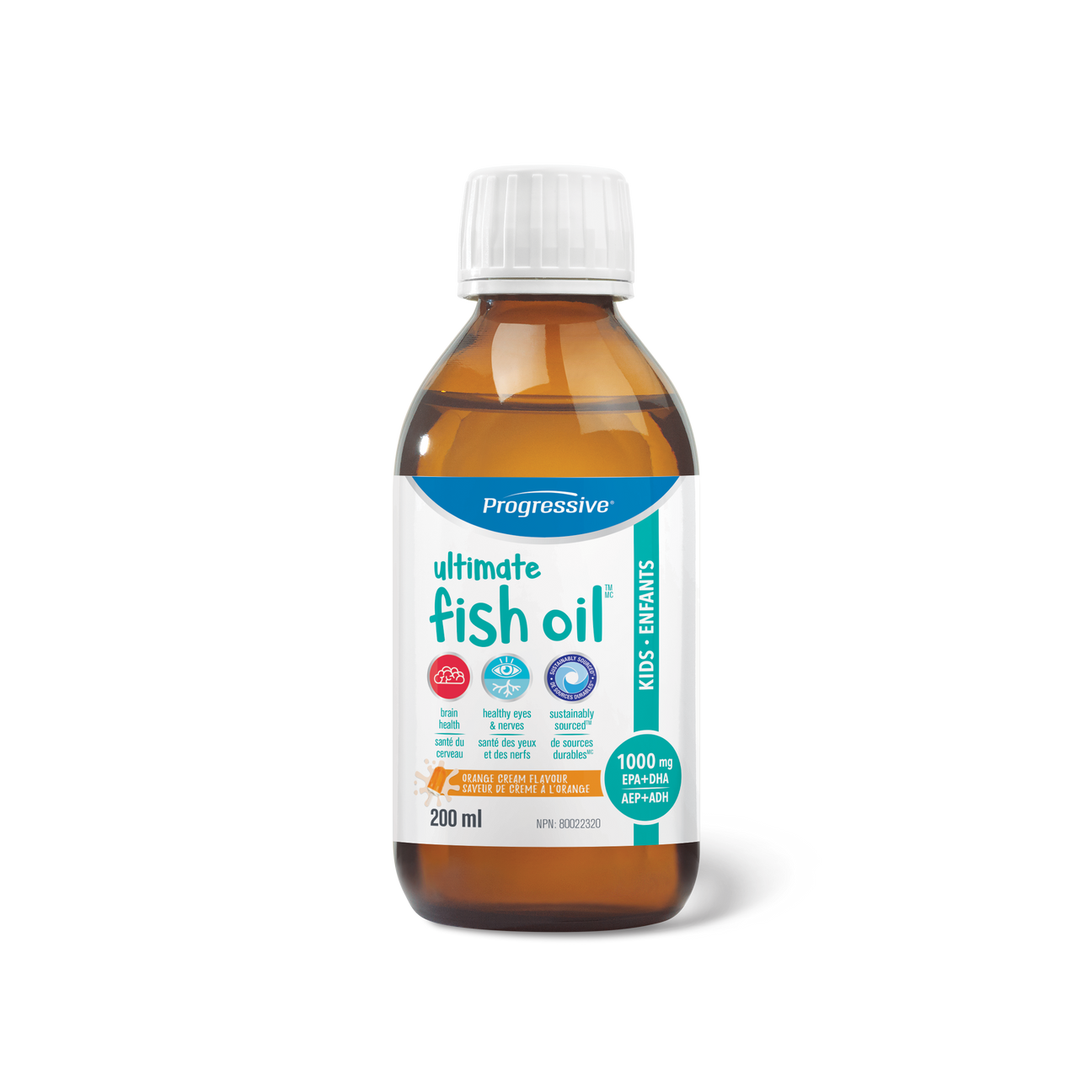 Progressive Fish Oil Kids Liquid   200ml Orange