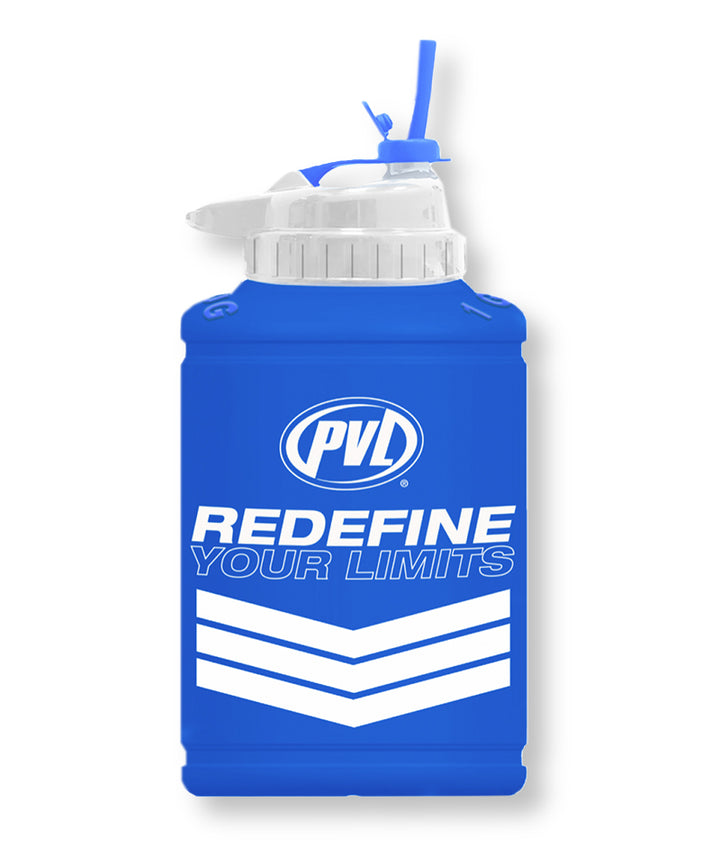 PVL  WHEY GOLD  PVL Power Jug Flip-N-Sip Blue  1/2 Gallon /1.89L