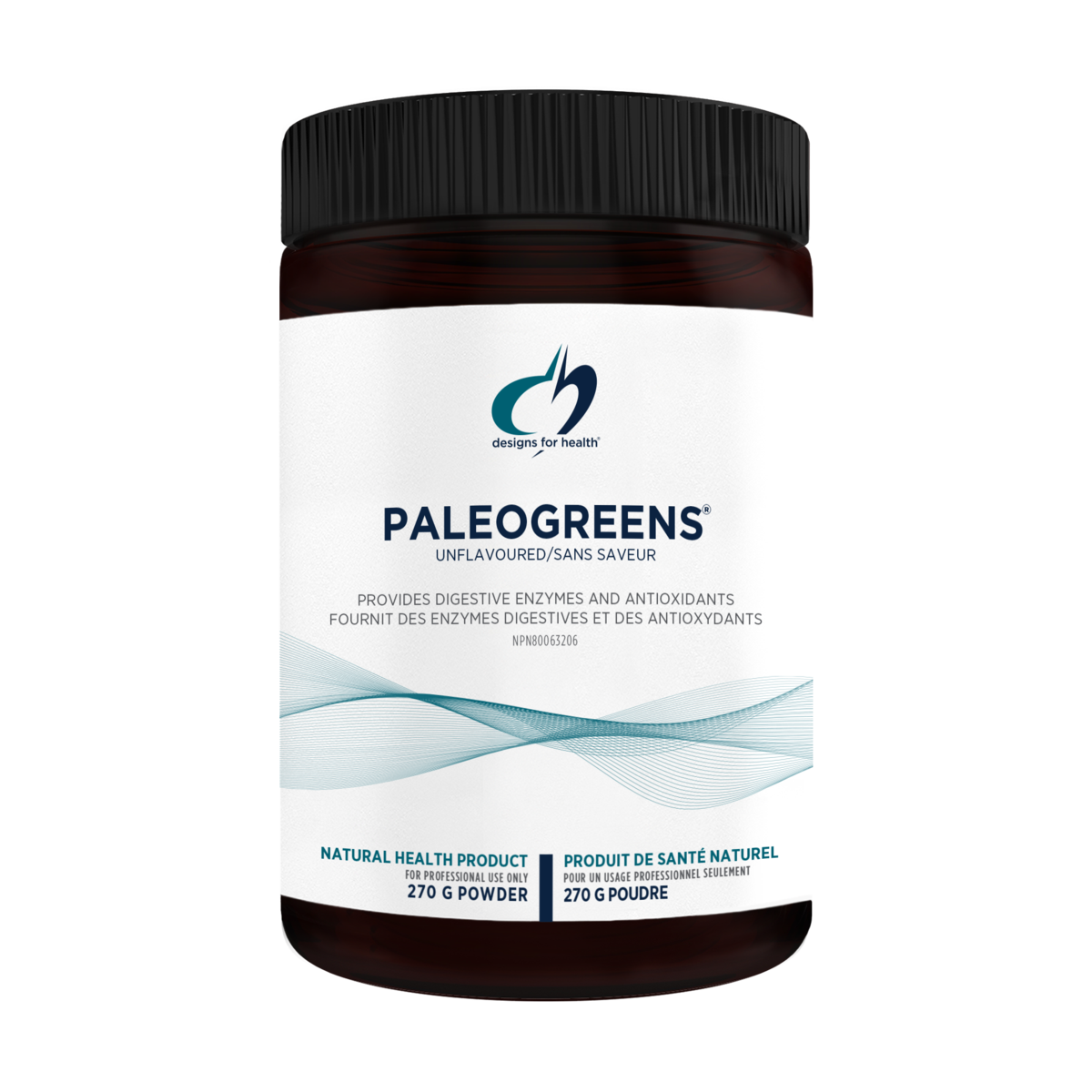 Designs For Health   PaleoGreens® Unflavoured   270 gPowder