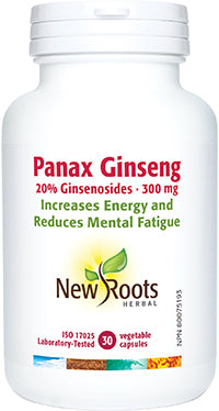 New Roots - Panax Ginseng 20% Ginsenosides · 300 mg - 30 Capsules