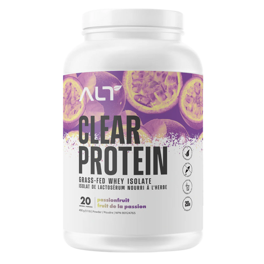 ALT    ALT Clear Whey Isolate    Flavour: Passionfruit 
Container Size: 25 Servings    Each