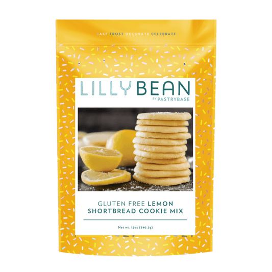 LILLY BEAN    Gluten Free Vegan Baking Mix & Frosting    LILLY BEAN    Gluten Free Vegan Baking Mix & Frosting    Lemon Shortbread Cookie Mix 340g