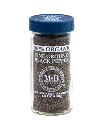 LEFT COAST   MB Organic Fine Ground Black Pepper   50g
