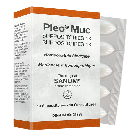 Pleo Sanum - Pleo MUC (Mucokehl) suppositories 4X - 10 suppositories