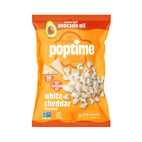 Pop Time_Pop Time - White Cheddar Popcorn with Avocado Oil_135g