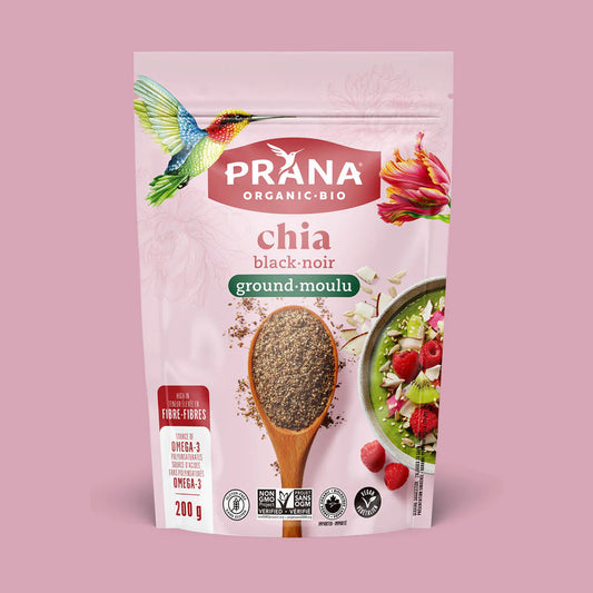 Prana      Ground Black Chia Seeds 200G