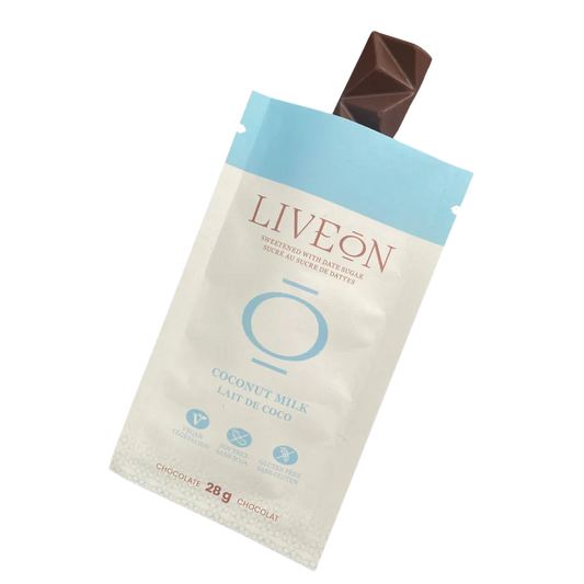 LIVE ON Chocolate   Date Sweetened - Coconut Milk Chocolate 25g
