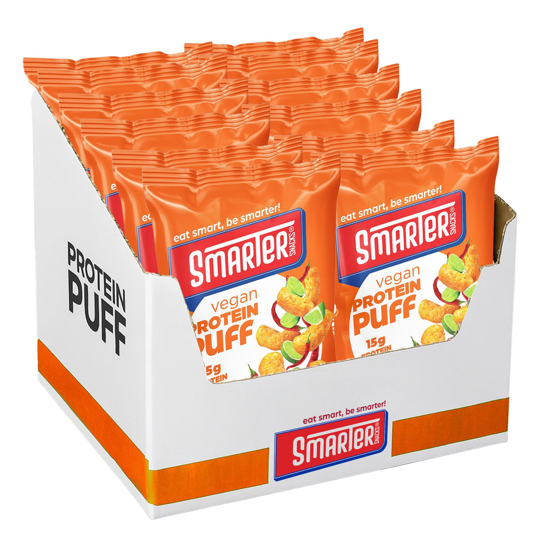 SMARTER SNACKS   PROTEIN PUFF   50g - 12/box   CHILI & LIME