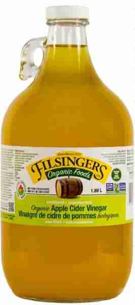 FILSINGER’S ORGANIC -    Apple Cider Vinegar, Unfiltered, Organic (unpasteurized)    1.89L