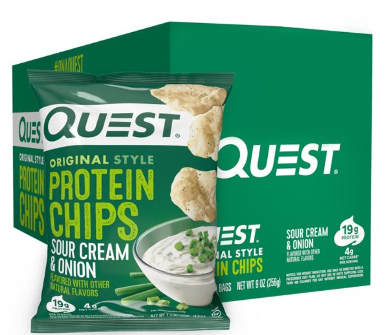 Quest   Quest Chips, Sour Cream & Onion 8/box